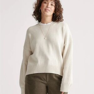 Quince Organic Cotton Boyfriend Crew